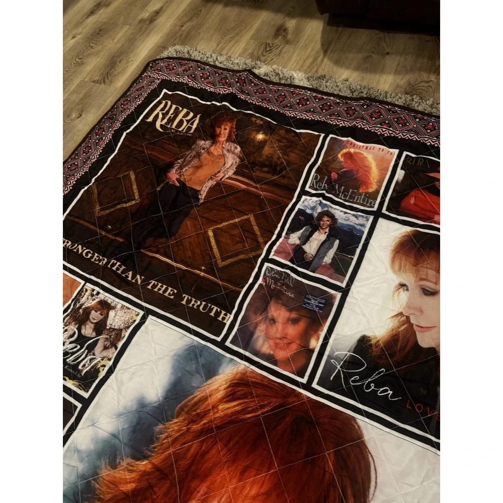 Reba McEntire Queen Comforter Quilt Album Covers‎ 89x97 Blanket Thin Coverlet